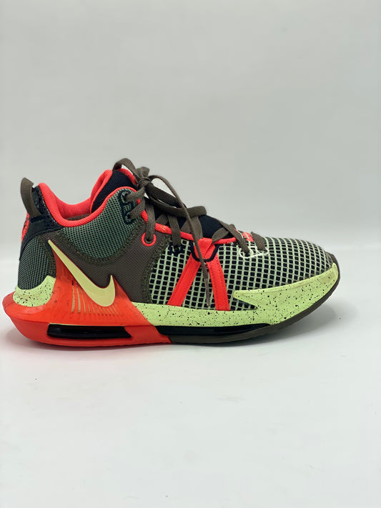 Nike LeBron Witness 7 Black Volt Crimson Green Basketball Shoes