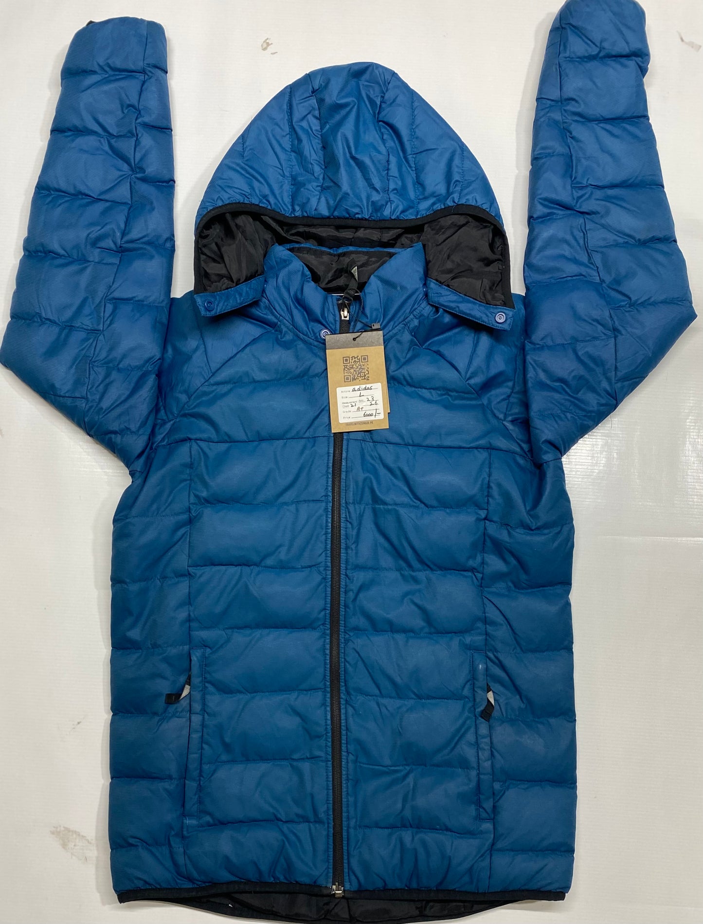 Adidas Blue Men Puffer Jacket