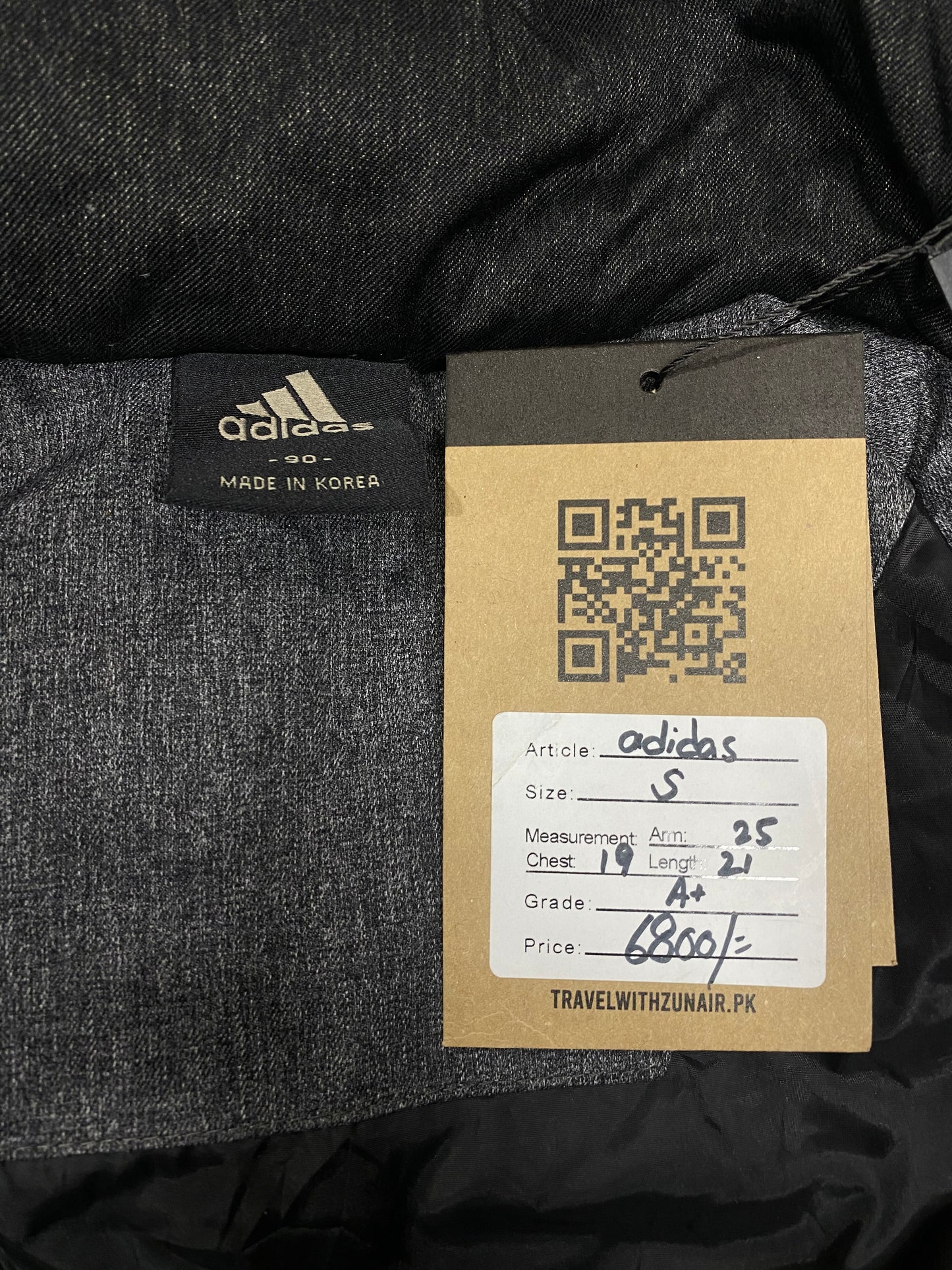 Adidas Gray Hooded Men Puffer Jacket