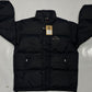 KAPPA Vintage Black Drill Streetwear Down Puffer