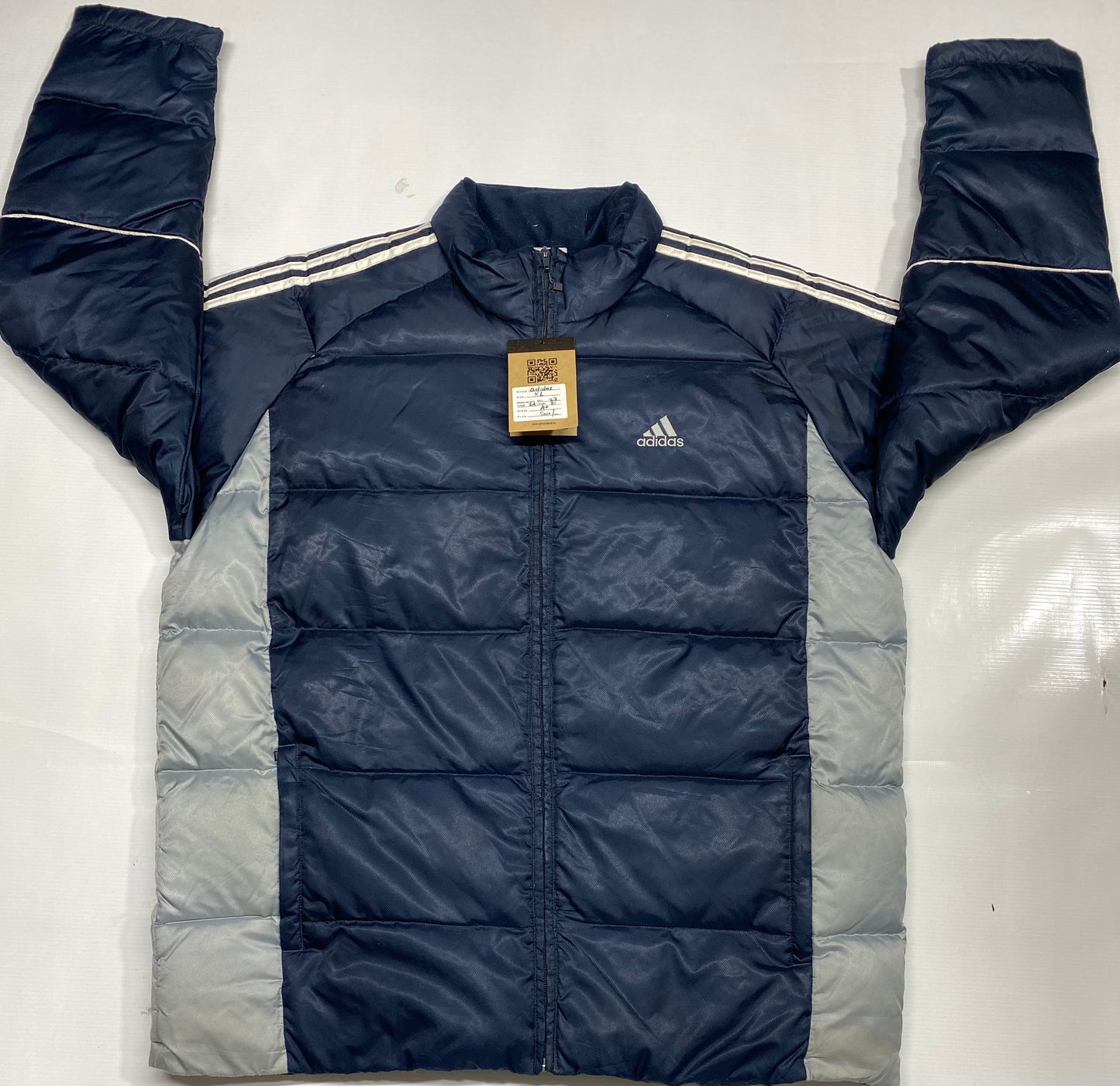 Adidas Men's Essentials 3-Stripes Light Down Jacket