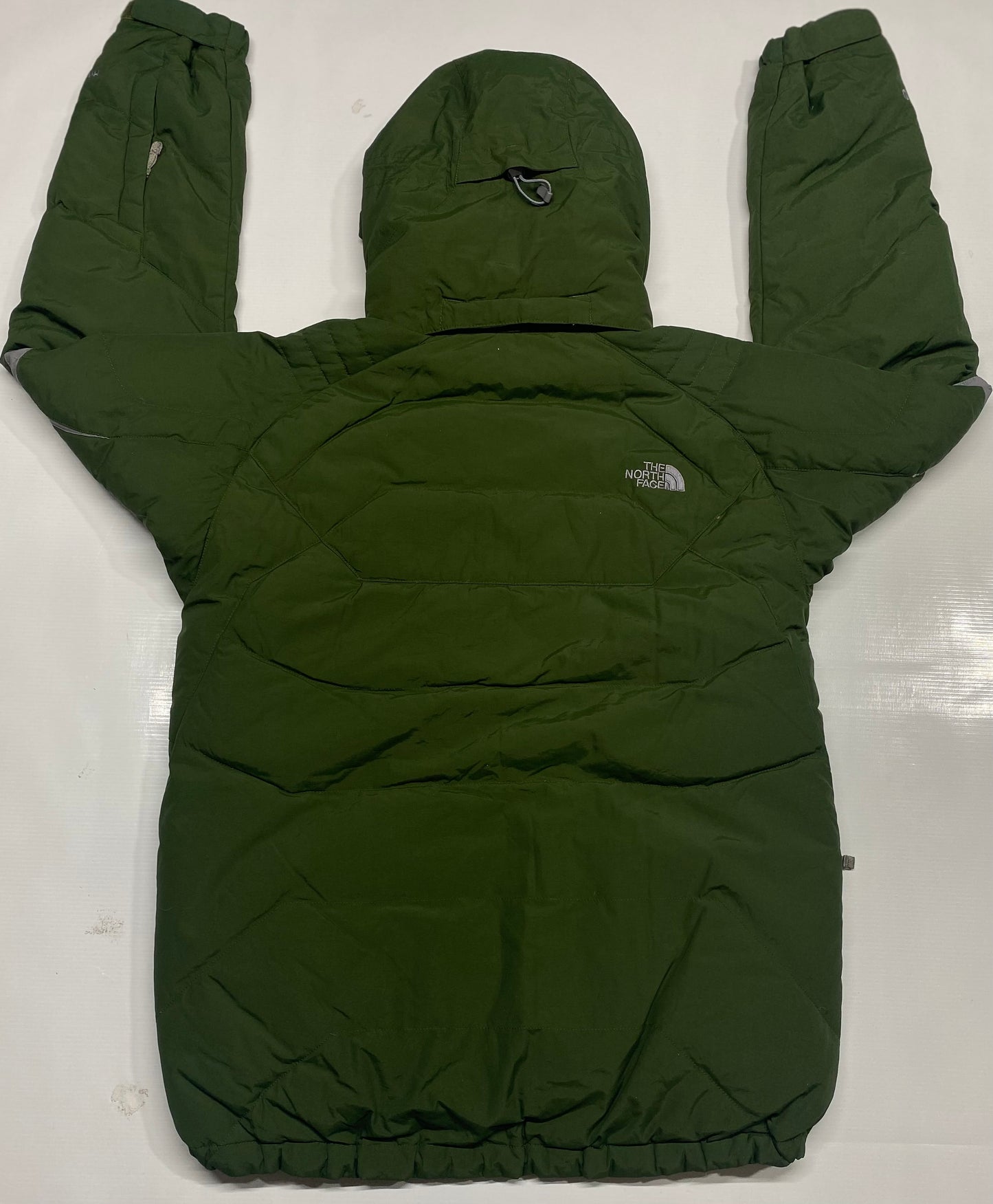 The North Face Hyvent Down Hooded Puffer Green Jacket