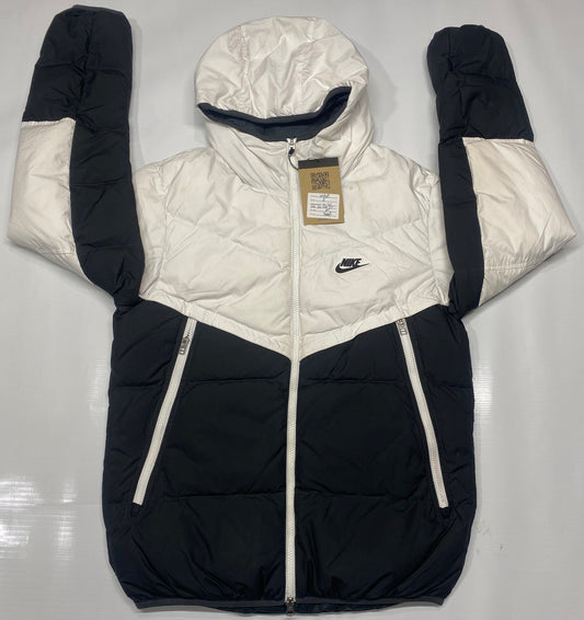 Nike Down-fill Wind Runner Puffer Hooded White Black