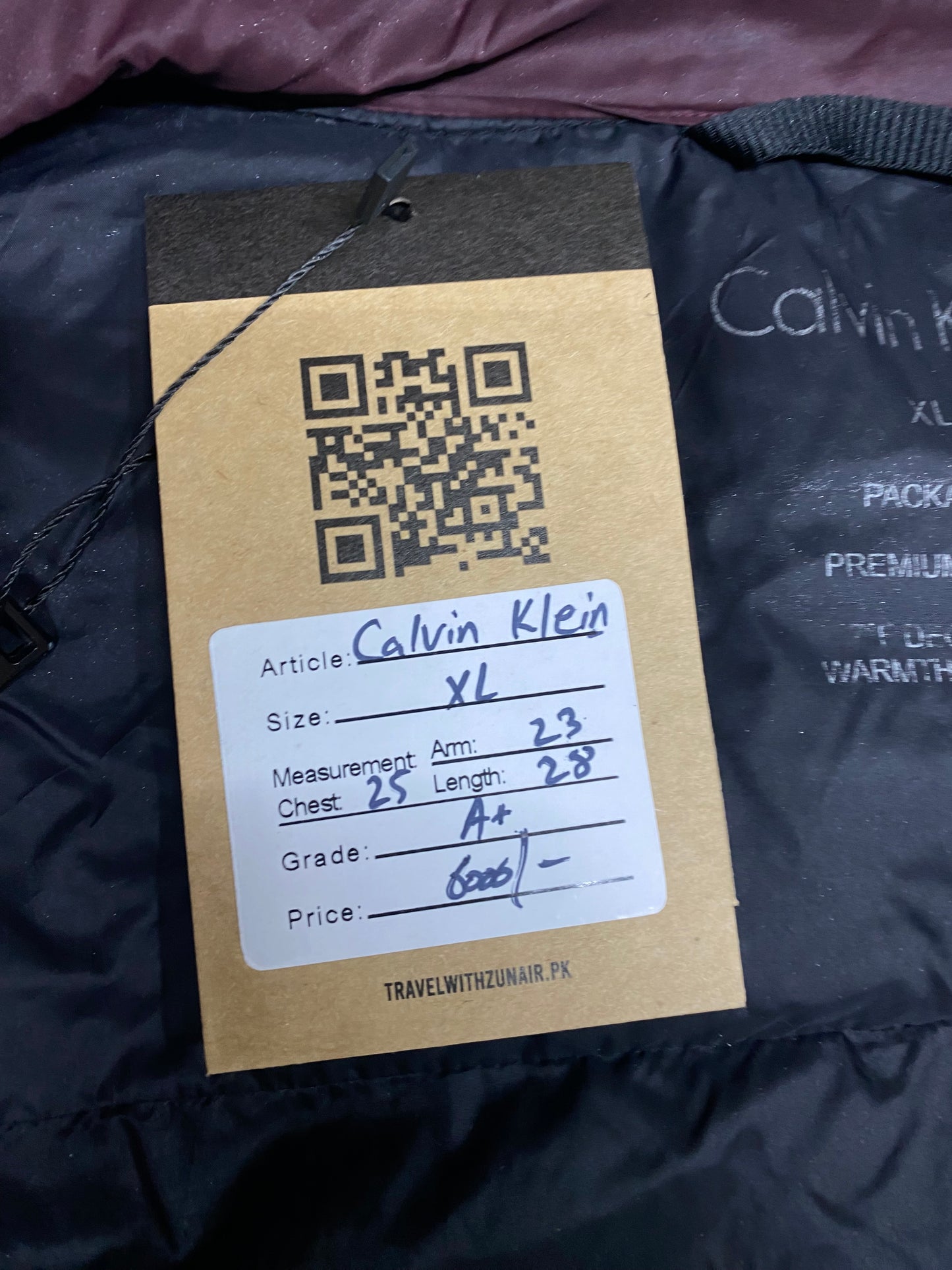 Calvin Klein Men's light Down Jacket, Stand-up