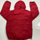 GAP Puffer Hooded Parka Coat Jacket Full Zip Red Mens