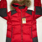 Mountia Red & Gray Puffer Jacket | Jacket