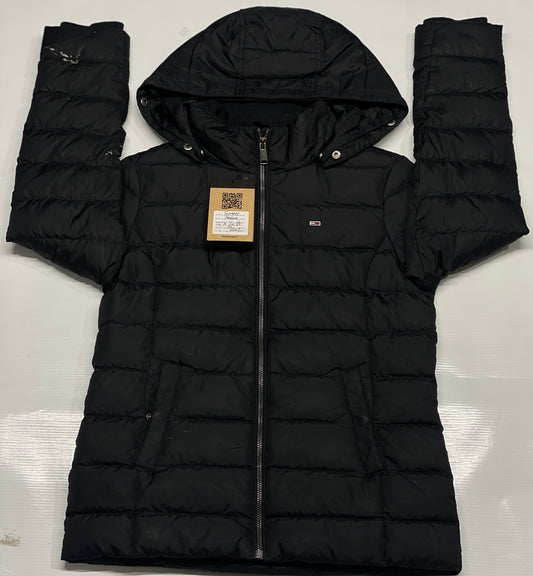 Tommy HOODED DOWN COAT WITH BLACK