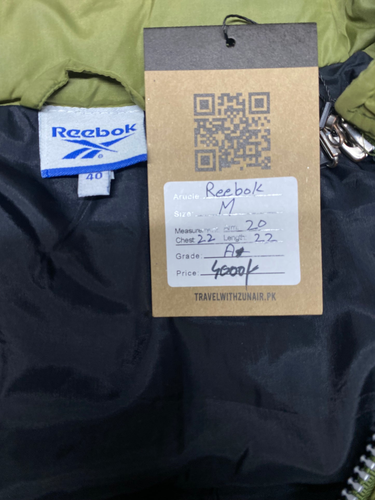 Reebok Mock Neck Imported Puffer Jacket