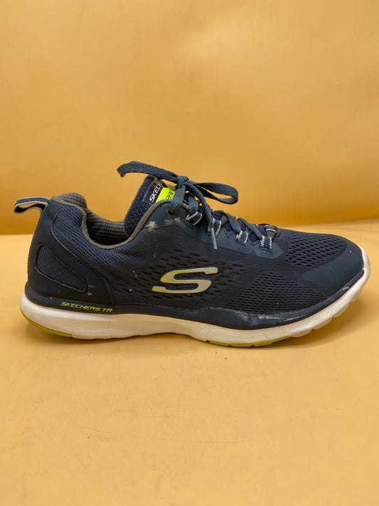 Skechers Training Memory Foam Quick Shift Tr Superset Navy 8 Shoes New