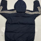 Adidas Men 3-Stripe Puffer Down Coat Padded Navy