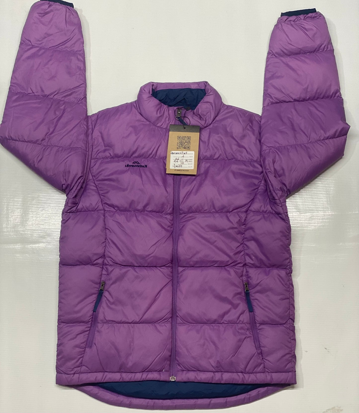 Kathmandu Fill Purple Puffer Jacket Size Large