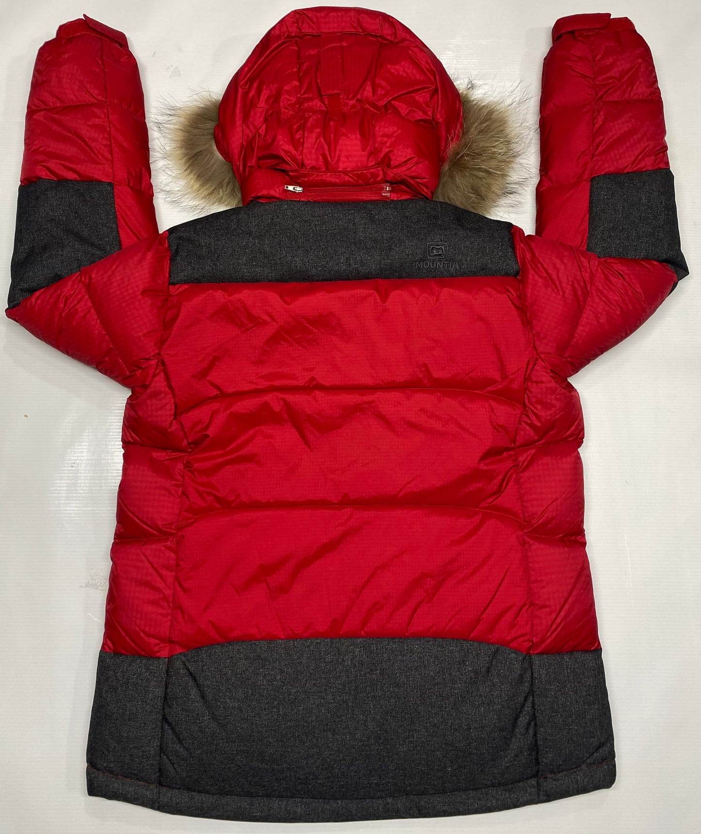 Mountia Red & Gray Puffer Jacket | Jacket