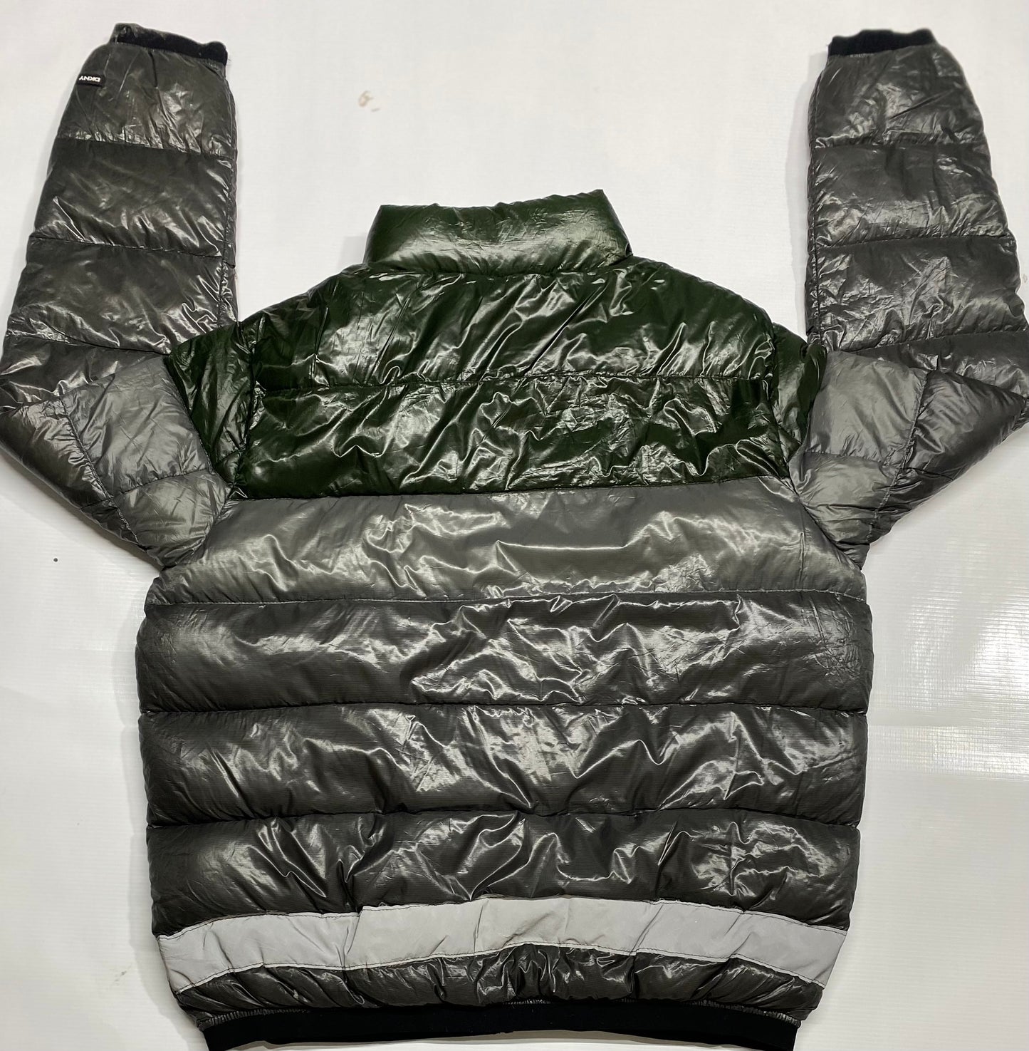 DKNY Quilted Jacket Sancy Giubboto Puffer Goose Down Ski GREEN