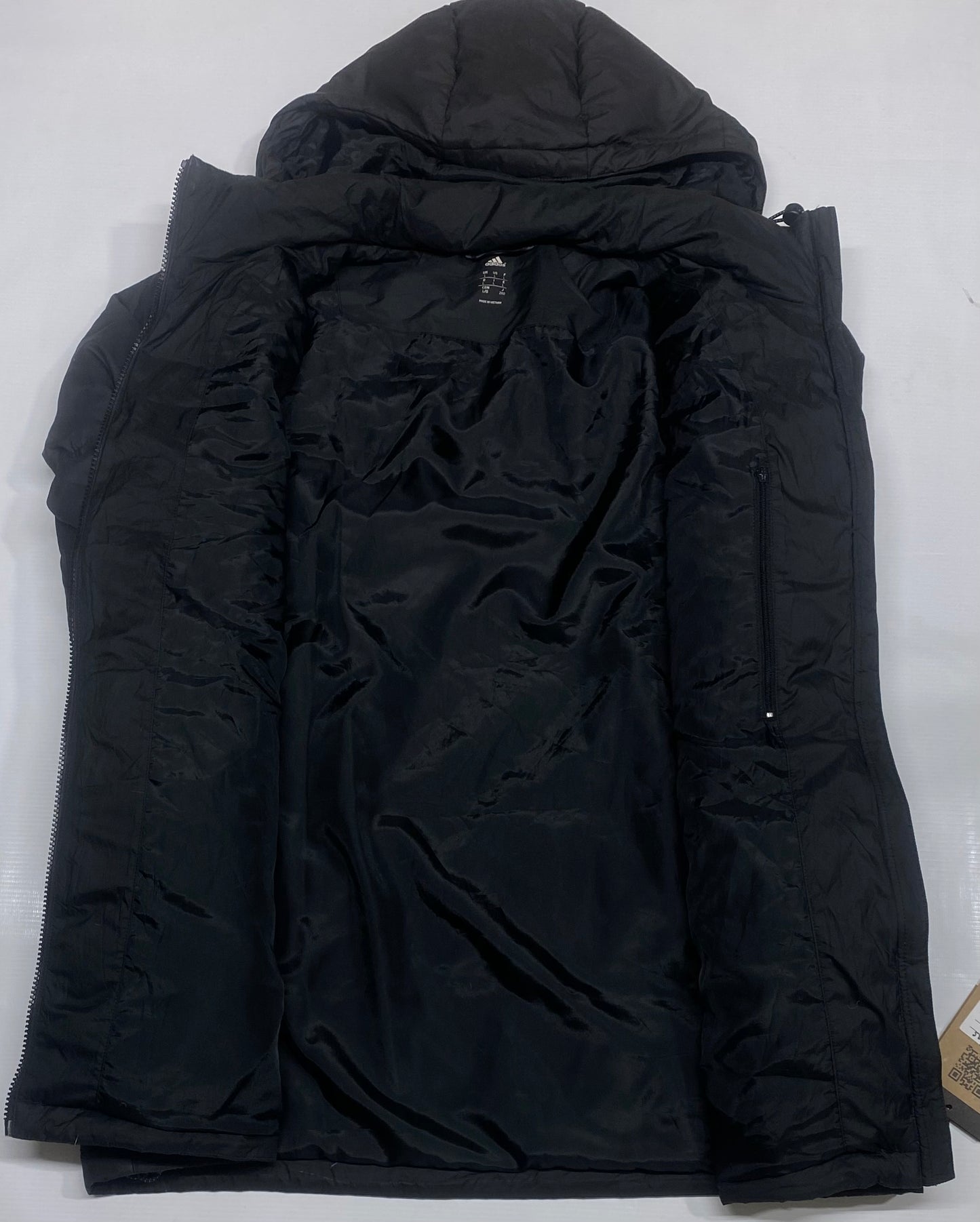 Adidas black Puffer Jacket With Hooded