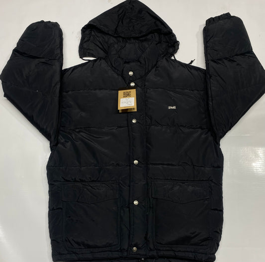 Scott Black Hooded Puffer Coat