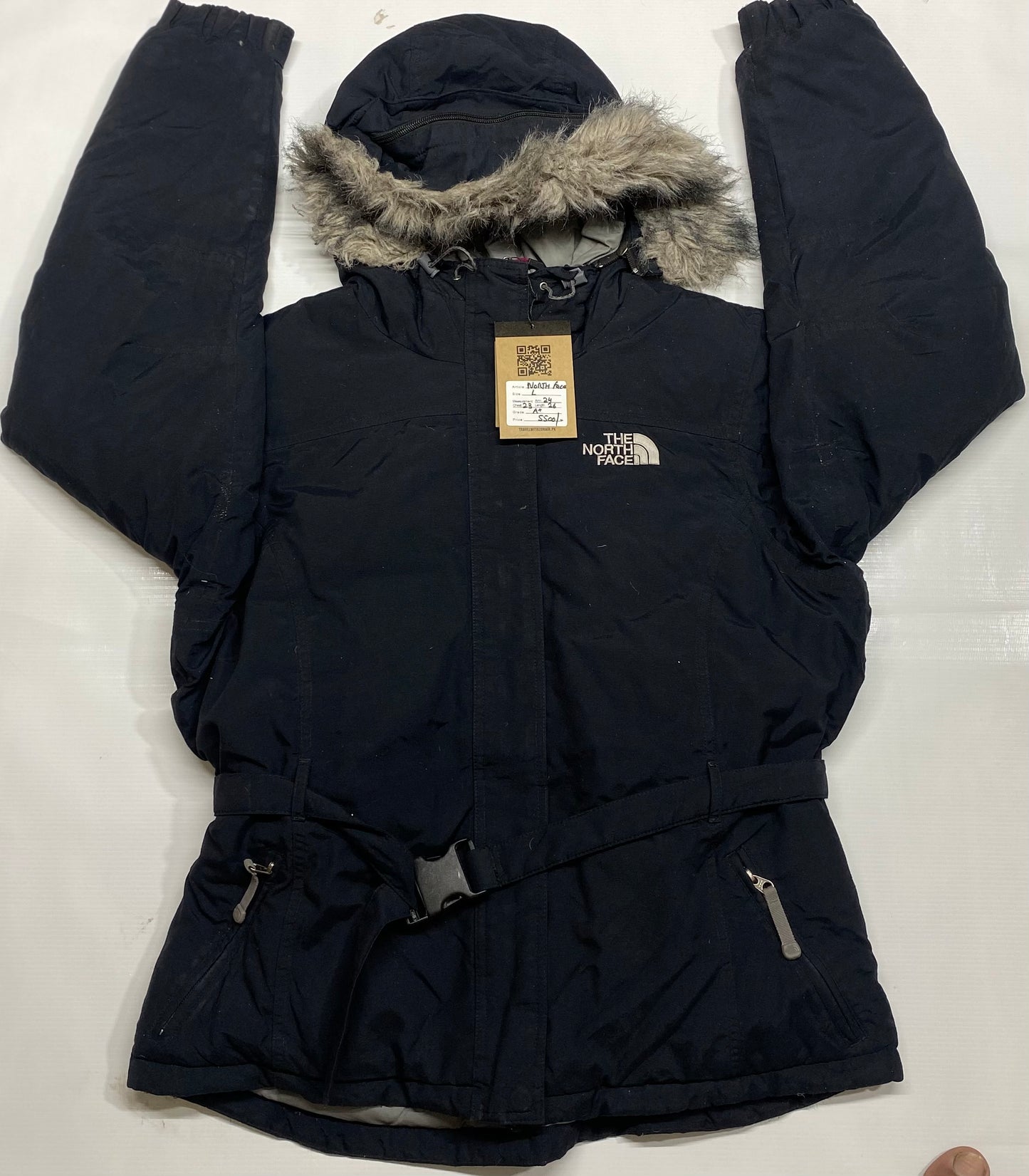 The North Face Jacket Womens Black Goose Down Faux