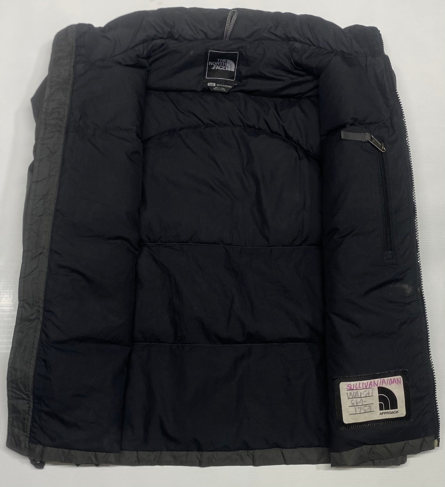 Mens The NorthFace Warm Parka Jacket - Black & Gray