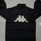 KAPPA Vintage Black Drill Streetwear Down Puffer