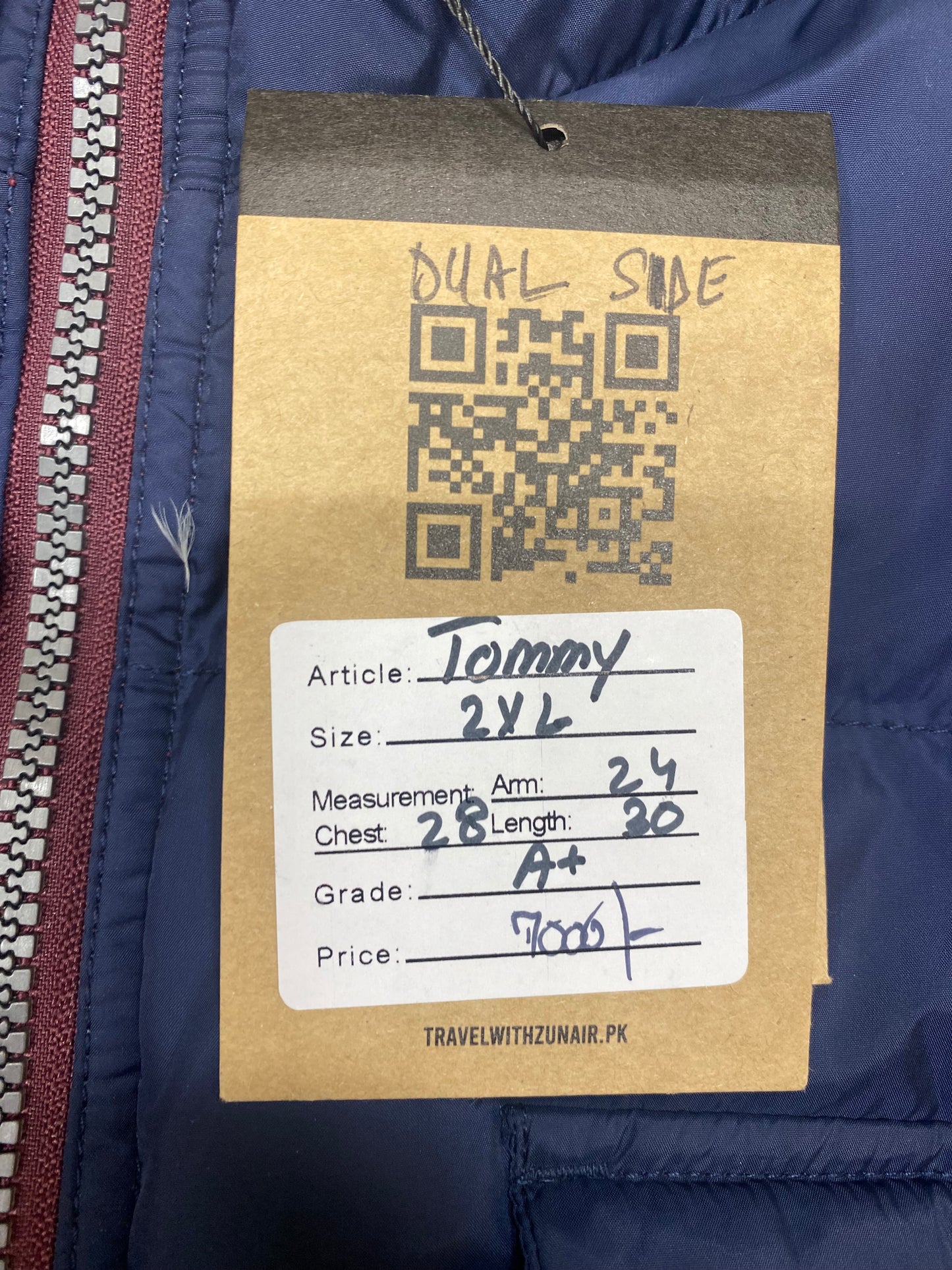 Tommy Hilfiger Double Sided Blue and Red