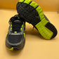 MENS BLACK GREEN RUNNING SHOES  BP