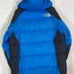 The north face blue hyvent puffer jacket