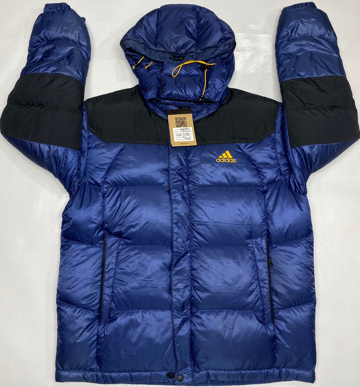 Adidas Blue & Black Men Puffer Jacket