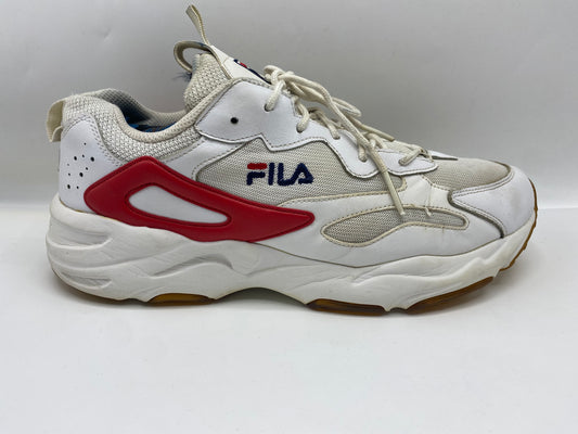 New Fila Mens Ray Tracer Leather Lace Up Casual