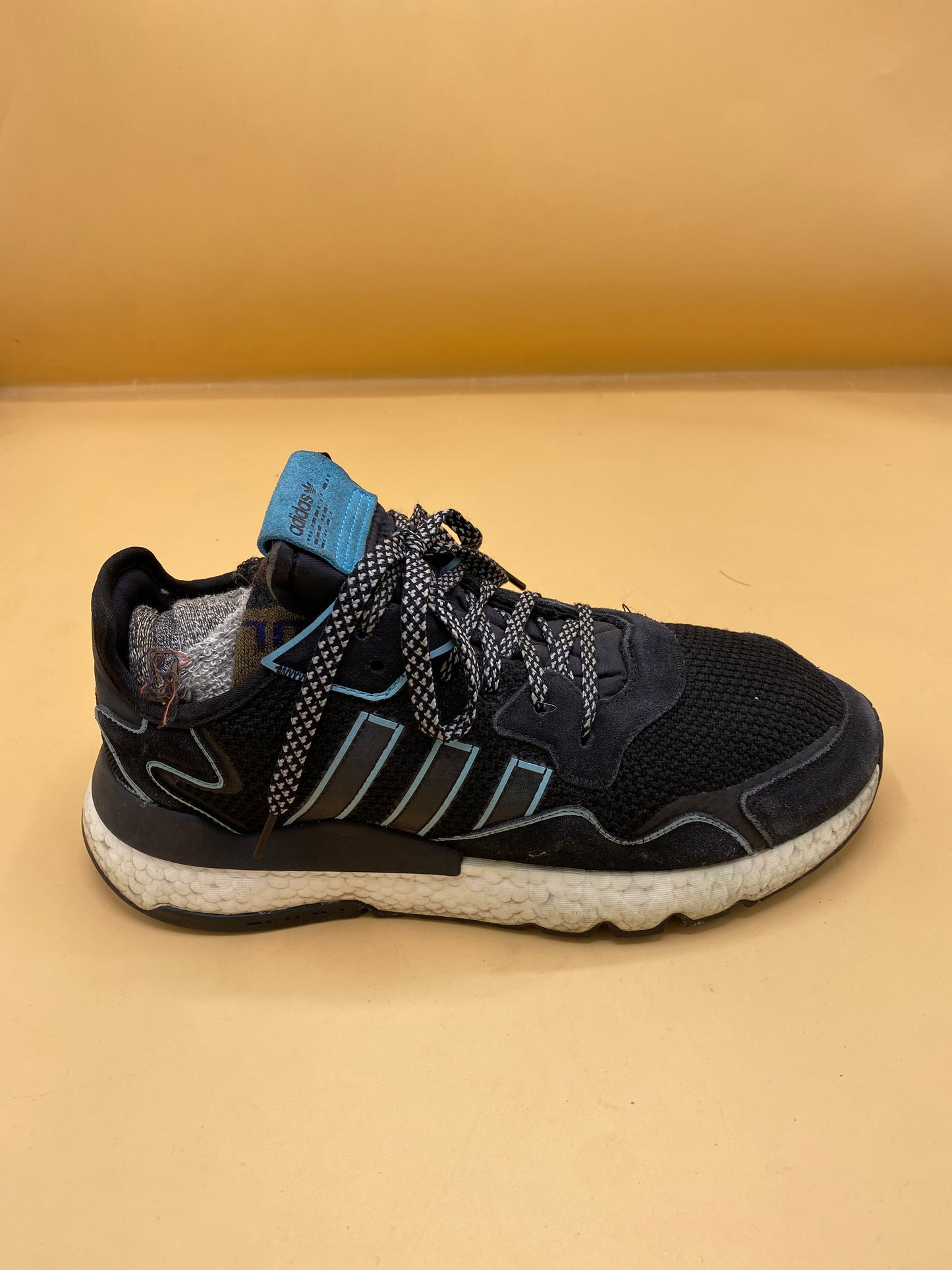 Adidas Nite Jogger Core Black Bright Cyan