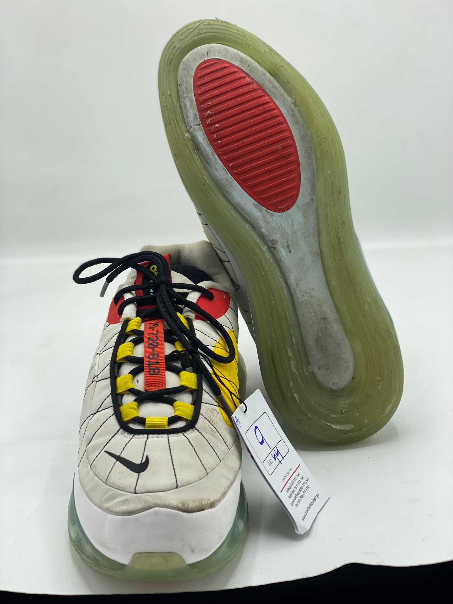 NIKE Men's Mx-720-818 Running Shoe, White Black Yellow Red