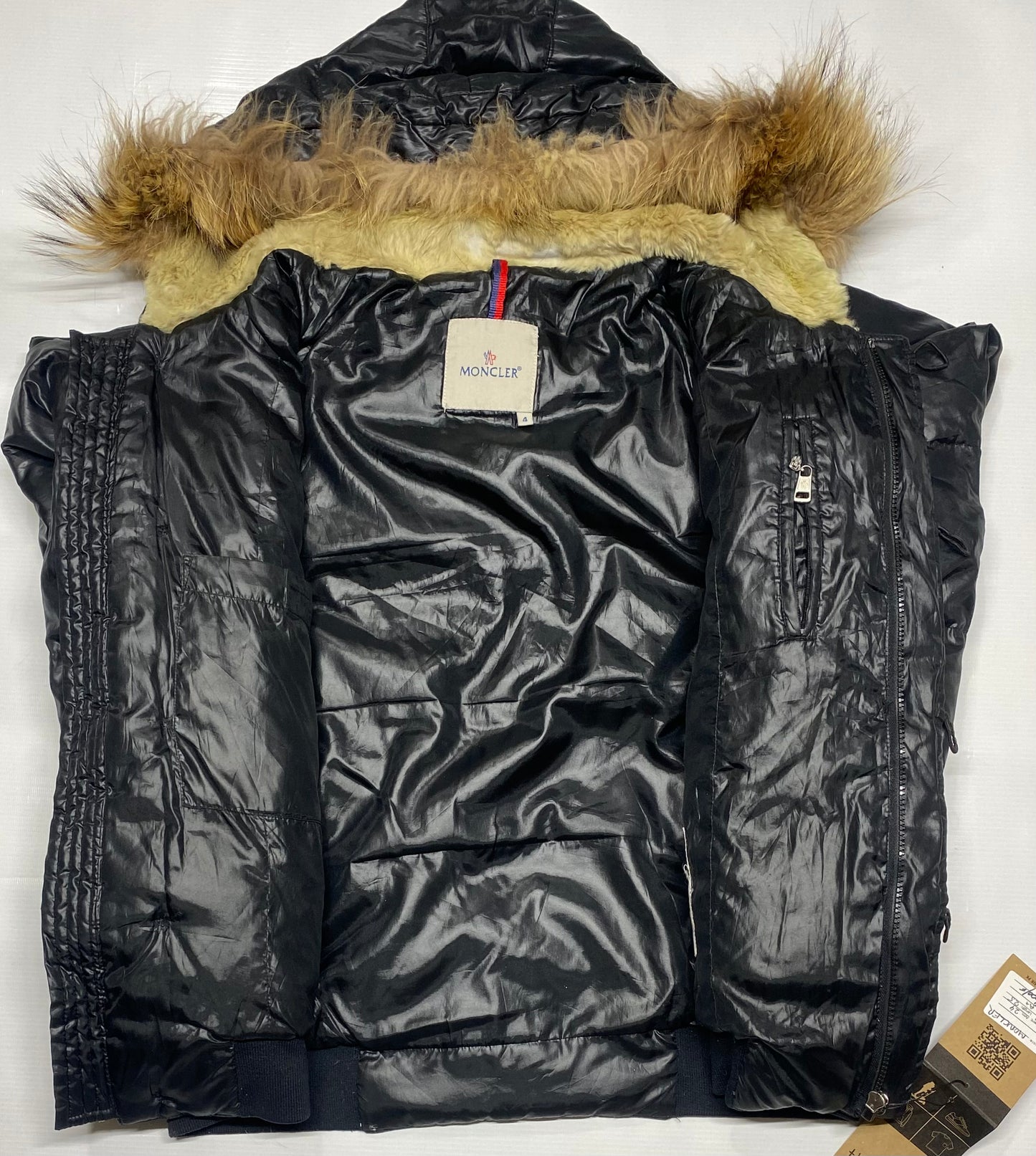 MONCLER  Fur Hoodie Puffer Jacket