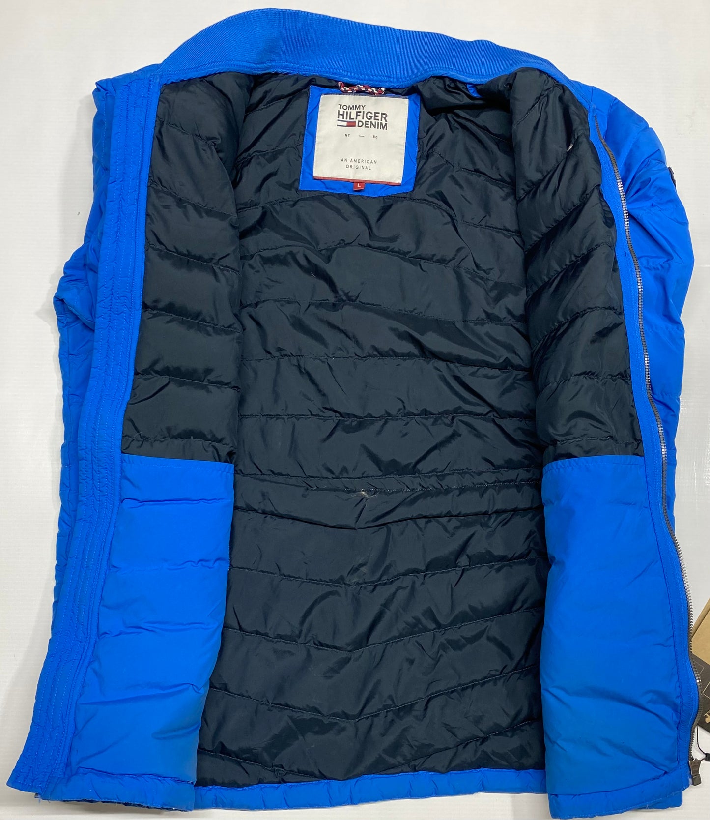 TOMMY HILFIGER Men’s Quilted Puffer Jacket Blue