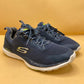 Skechers Training Memory Foam Quick Shift Tr Superset Navy 8 Shoes New