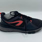 Kalenji run cushion running shoes - black/coral