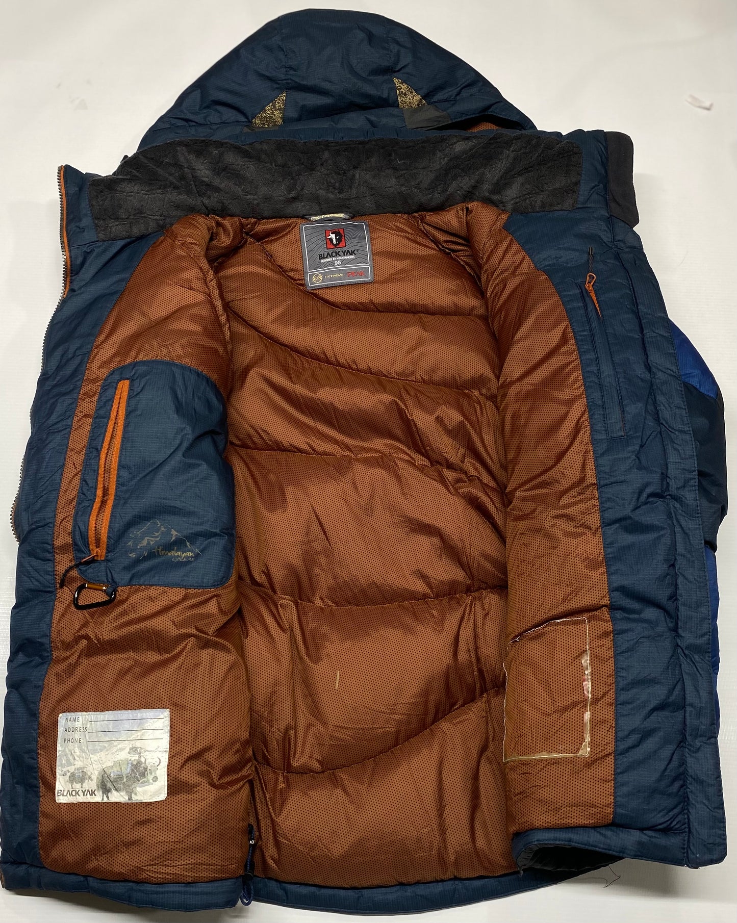 Black yak Wind-stopper Goose Down Jacket Black & Blue