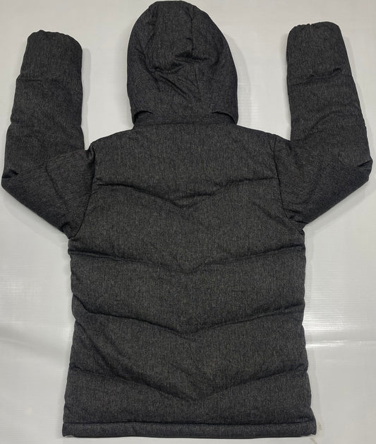 Adidas Gray Hooded Men Puffer Jacket