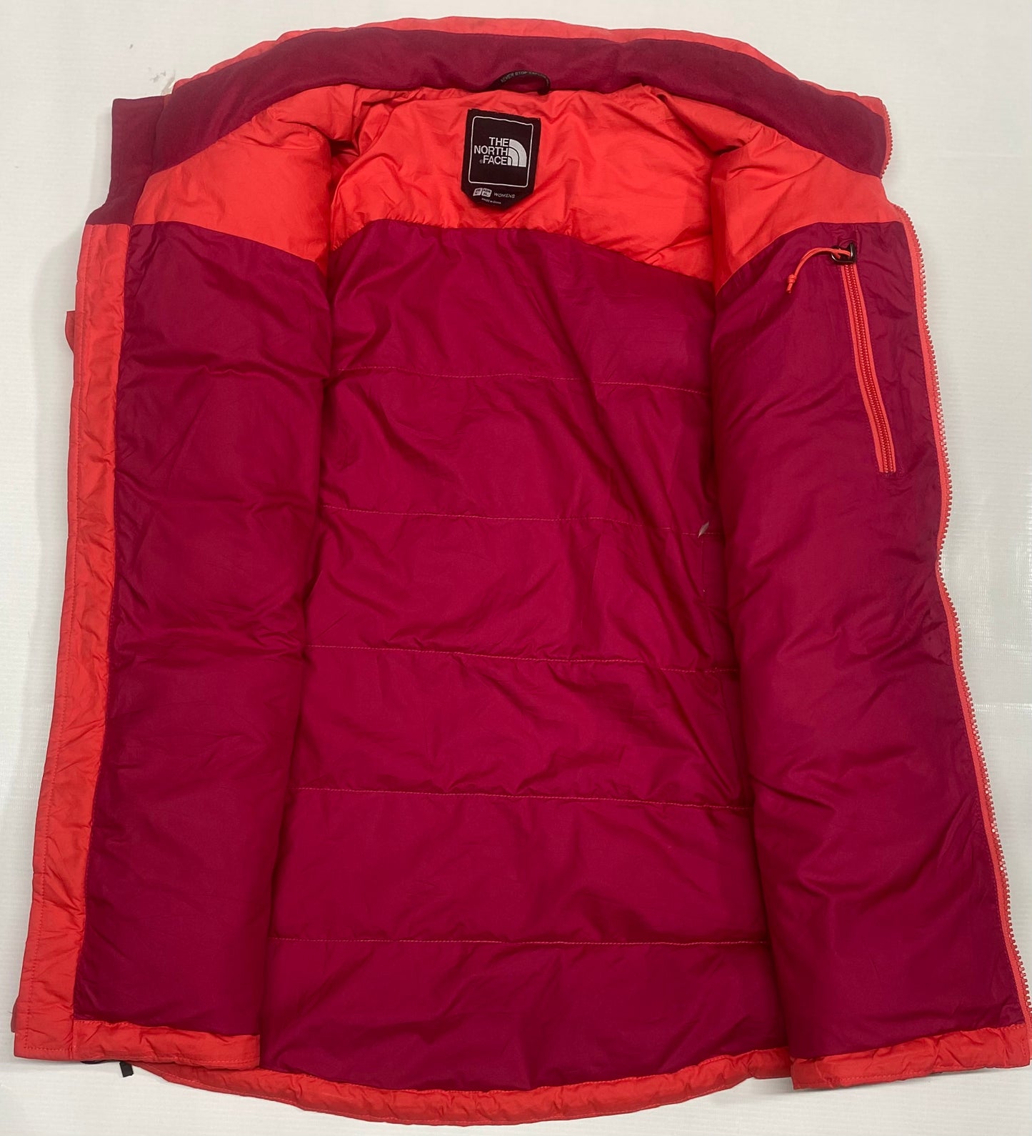 HOT Women THE NORTH FACE QUILTED DOWN PUFFER PINK RED