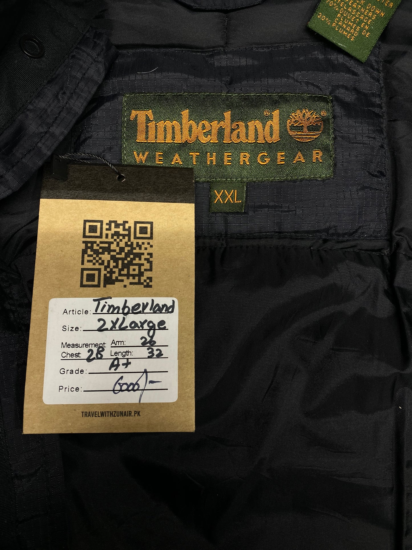 Timberland Weathergear Black Reversible Bomber