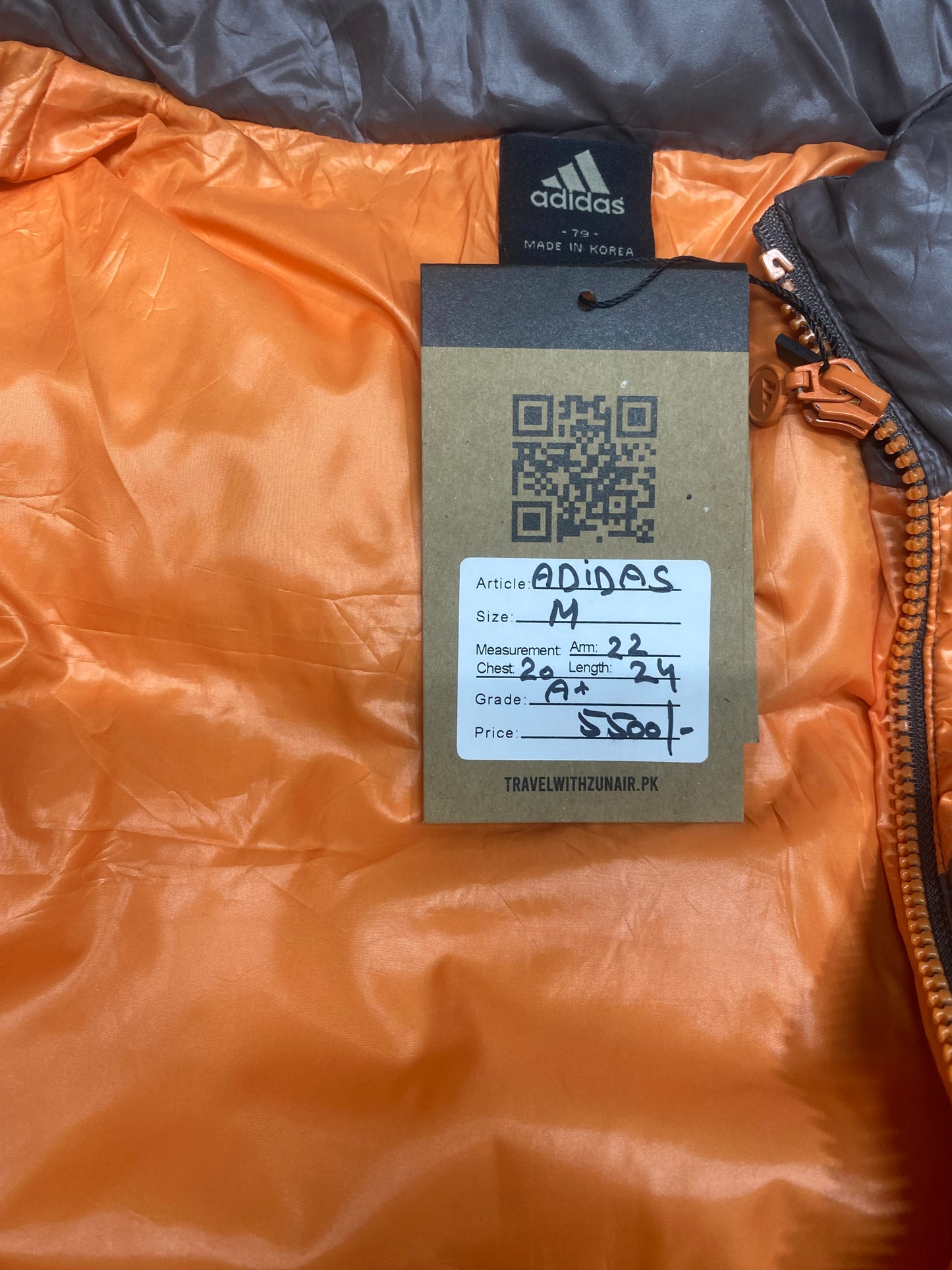 Adidas orange Shell Men  jackets