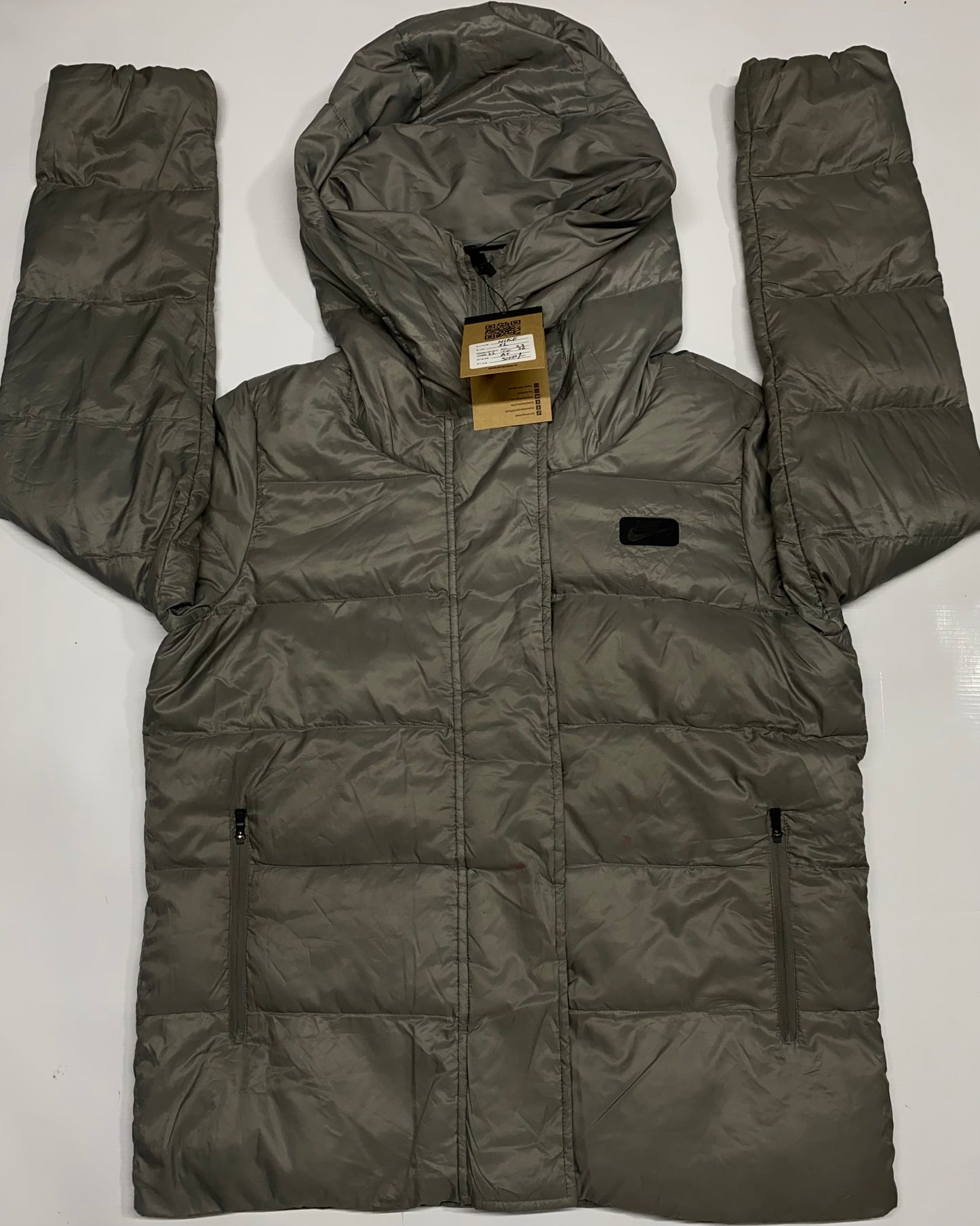 Nike Grey/Silver Puffer Jacket