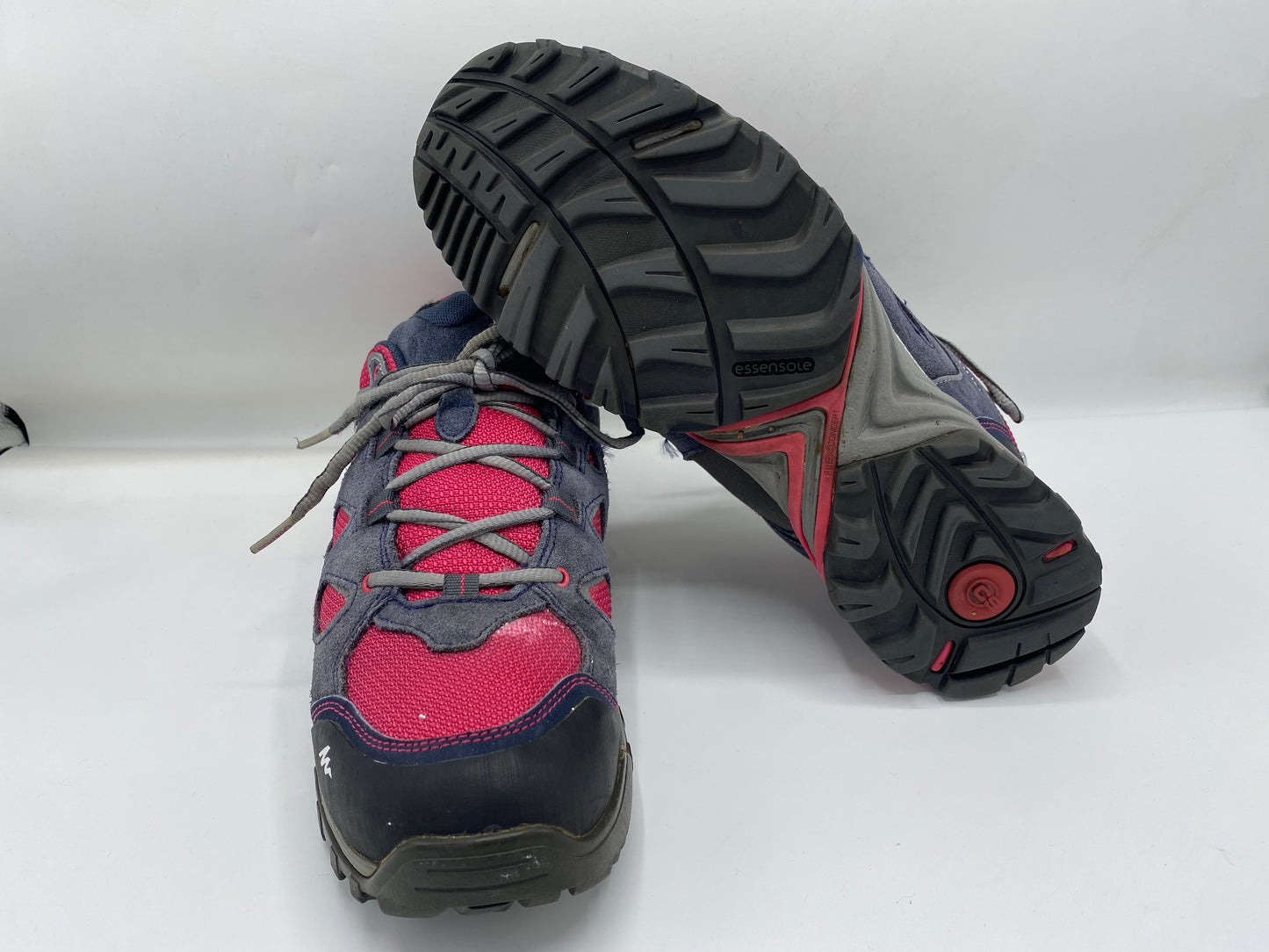 Mountain Hiking Waterproof Shoes Quechua MH500 - Grey/Pink