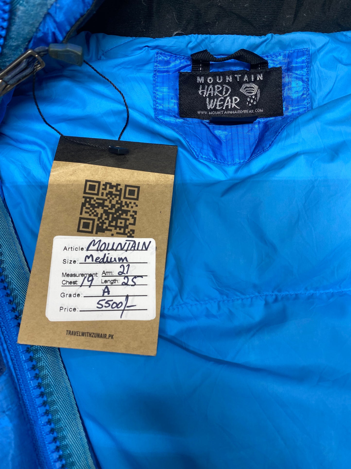 Mountain Hardwear Down Puffer Parka Jacket Blue