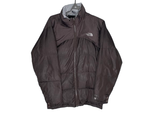 The North Face Nuptse 550 brown puffe